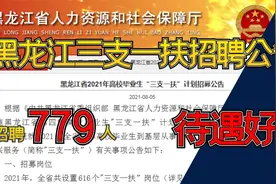 黑龙江省三支一扶招募779人，保障齐! 待遇好!视频封面