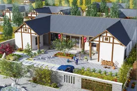 农村养老房供暖防潮不能少，30万建成一层中式小院，父母乐开花视频封面