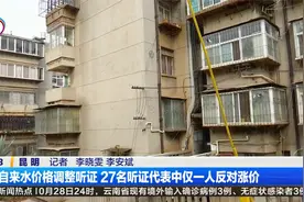 自来水价格调整听证 27名听证代表中仅一人反对涨价视频封面