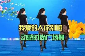 DJ广场舞《我爱的人你别碰》动感时尚，火爆流行，背面演示