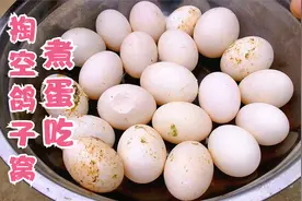 蚌埠：养了半年鸽子终于下蛋了，掏一盆鸽子蛋，煮给孩子吃