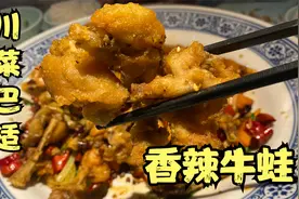老何在广州吃川菜，一份酸菜鱼108元，最好吃居然是香辣牛蛙视频封面
