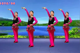 民歌广场舞《边疆的泉水清又纯》甜美歌声，经典好听，令人感动