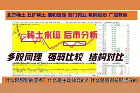 北方稀土 五矿稀土 盛和资源 厦门钨业 包钢股份等谁能后来居上？视频封面
