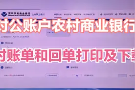 农村商业银行对公账户银行对账单和银行回单下载及打印视频封面