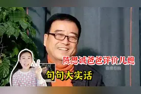 陈思诚爸爸评价陈思诚佟丽娅，句句是实话，不知陈思诚什么感受