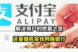 支付宝余额升级，额度突破20万元限制，却需要开通网商银行账户视频封面
