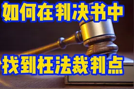 无视证据，曲解证据和法条意思，从一审判决书中找到枉法裁判点视频封面