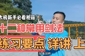 太极新手秘籍，太棒了！12种常用剑法练习要点详讲（上）！视频封面