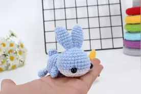 娟娟编织 可爱的趴趴小兔,可以放在手心的小小兔