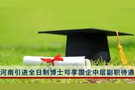 河南引进全日制博士：可享国企中层副职待遇视频封面