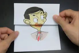 创意手绘搞笑憨豆卡通画，做法简单又有趣，学会可以做给小朋友