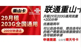 3月3日中国联通重山卡视频封面