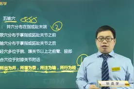 中医09针灸学05特定穴02五腧穴：井穴、荥穴、输穴的位置分布视频封面