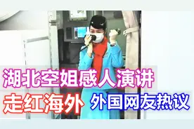 湖北空姐感人讲话在国外火了 老外网友泪目视频封面