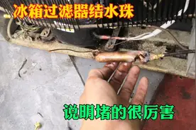 冰箱过滤器结水珠不制冷，一般都是这里堵得很厉害这样做一通就开视频封面