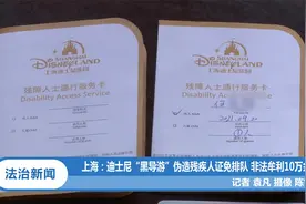 上海：迪士尼“黑导游”伪造残疾人证免排队 非法牟利10万余元视频封面
