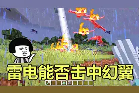我的世界：利用附魔三叉戟召唤雷电，要这么多条件才能击中幻翼？