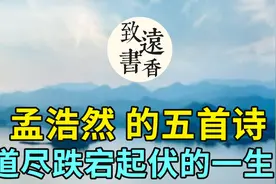 孟浩然的五首诗，道尽跌宕起伏的一生！首首经典，百读不厌视频封面
