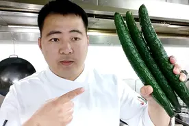 厨师长教你:“脆黄瓜炒蛋”家常做法，清香爽脆口感杠杠滴