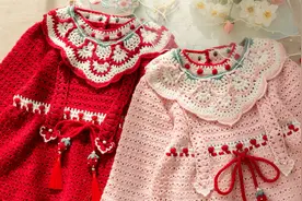 【SA1672_1】苏苏姐家_钩针《国风》系列-红果连衣裙套装视频封面