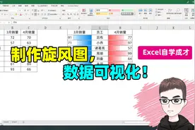 Excel技巧：快速制作漂亮的旋风图，2分钟搞定！视频封面