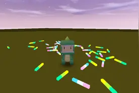 迷你世界：“七彩荧光棒”制作教程！夜晚会发莹光，可以预防野怪