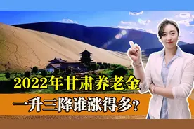 甘肃2022年养老金调整方案出炉，一升三降，今年谁的养老金涨得多视频封面