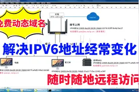 IPV6地址经常变化？用免费动态域名，解析路由器下所有IPV6地址视频封面