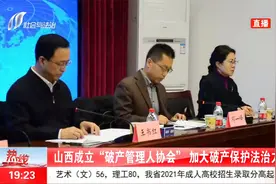 山西成立“破产管理人协会”，加大破产保护法治力度视频封面