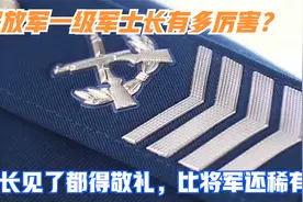 一级军士长是怎么的存在？普通士兵身份，享受正师级待遇视频封面