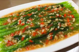 蚝油小白菜这样做真好吃，清淡可口，蒜香美味，便宜又实惠视频封面
