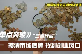 创业不迷路！单点突破3招教你洞察市场行情，快速发现行业风口视频封面