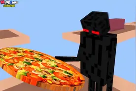 怪物学院挑战美食屁屁奔跑，末影人吃不胖反瘦？恶魂穿越障碍物？