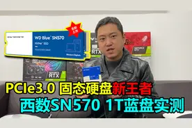 西数SN570 1T蓝盘实测，PCIe3.0 固态硬盘新王者！视频封面
