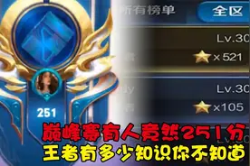 巅峰赛有人竟然251分，王者还有多少知识你不知道！视频封面