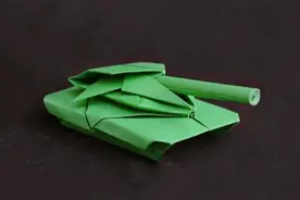 这么威武霸气的坦克，折法原来这么简单，一张A4纸就能做好视频封面