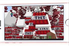 iphoneSE试玩评测《我的世界》名场面，30000个TNT引爆到底卡不卡视频封面