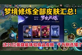 梦境修炼全皮肤汇总！这31位英雄能体验极品皮肤，千万别选错了