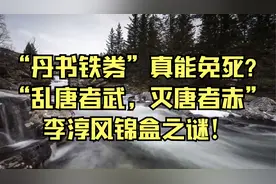 “丹书铁券”真能免死？“乱唐者武，灭唐者赤”李淳风锦盒之谜！视频封面
