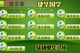 汉字书写规范《笔画名称》幼儿学习衔接@捷华博宁视频封面