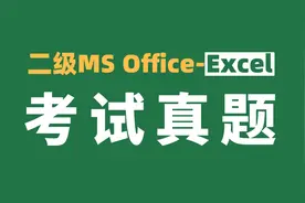 3月计算机二级MS office-Excel考试真题（6），考试抽中几率极高视频封面