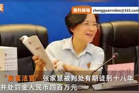 “身家200亿”女副院长张家慧一审宣判：获刑18年 罚400百万视频封面