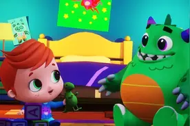 益智早教动画，宝贝和床底下的小怪兽朋友一起玩捉迷藏，太有趣了视频封面