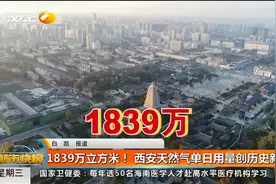 1839万立方米！ 西安市天然气单日用量创历史新高视频封面