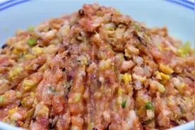 调肉馅好吃有方法，教你大厨不外传配方，鲜嫩多汁，可商可家用