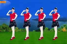 火爆水兵舞《月亮啊月亮》又美又飒附动作分解，歌曲十分好听视频封面