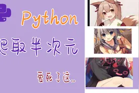 Python学习：爬取半次元，这次让你看够...视频封面