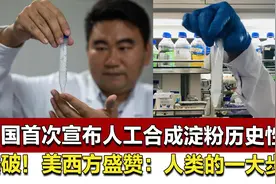 中国首次宣布人工合成淀粉历史性突破！美西方盛赞：人类的一大步视频封面