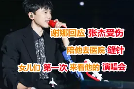 谢娜回应张杰受伤：陪他去医院缝针,女儿们第一次来看他的演唱会视频封面